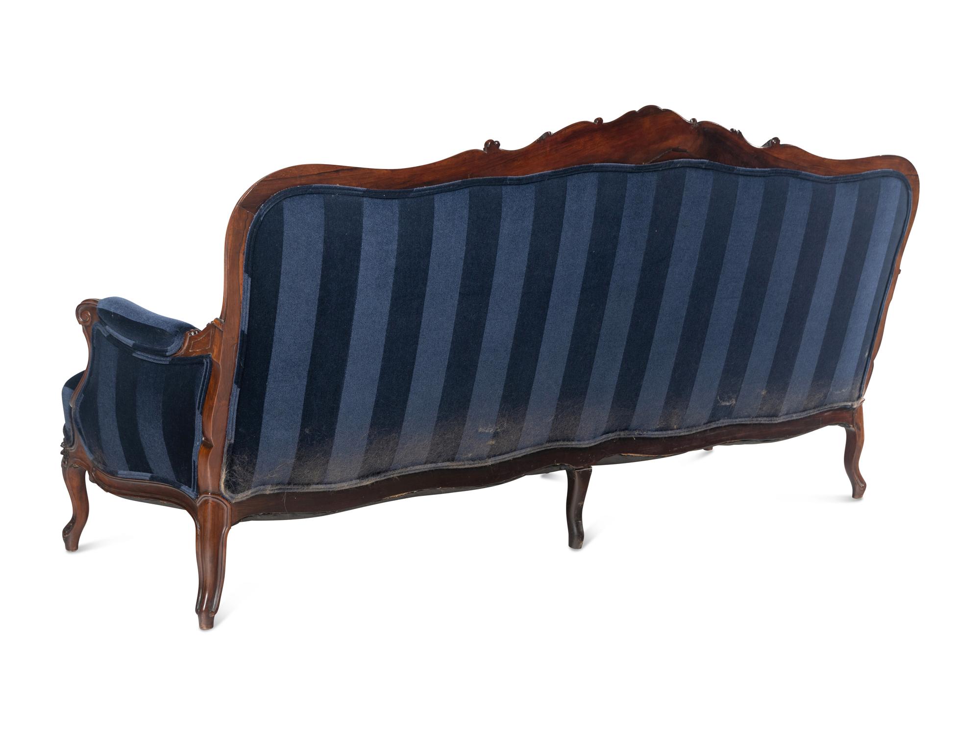 A Louis XV Style Rosewood Sofa
