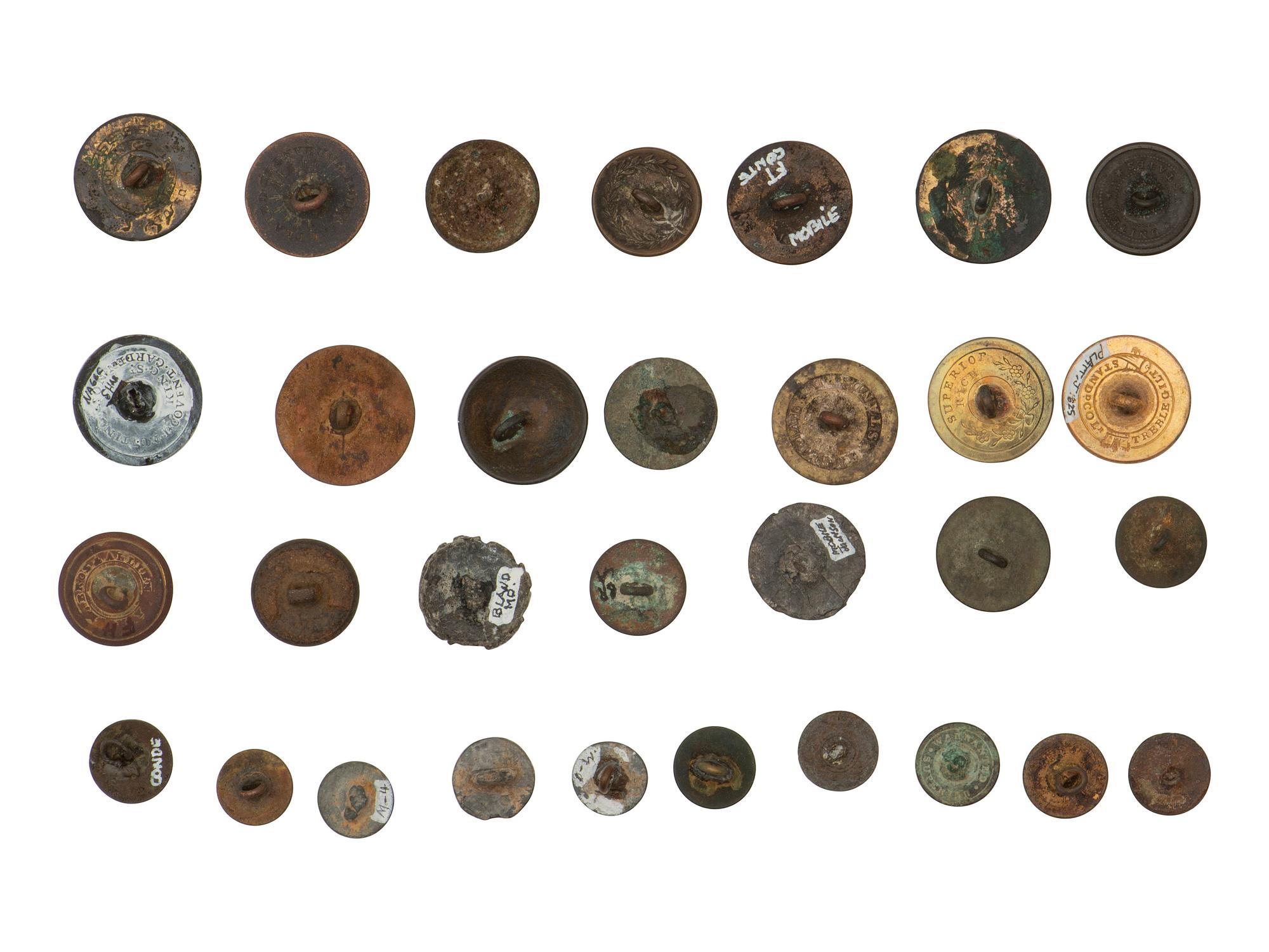 [MILITARIA] 30+ buttons from the Estate of Carroll J. Delery III. Ca War of 1812-era and later.