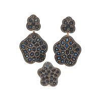 SAPPHIRE AND DIAMOND JEWELRY SUITE