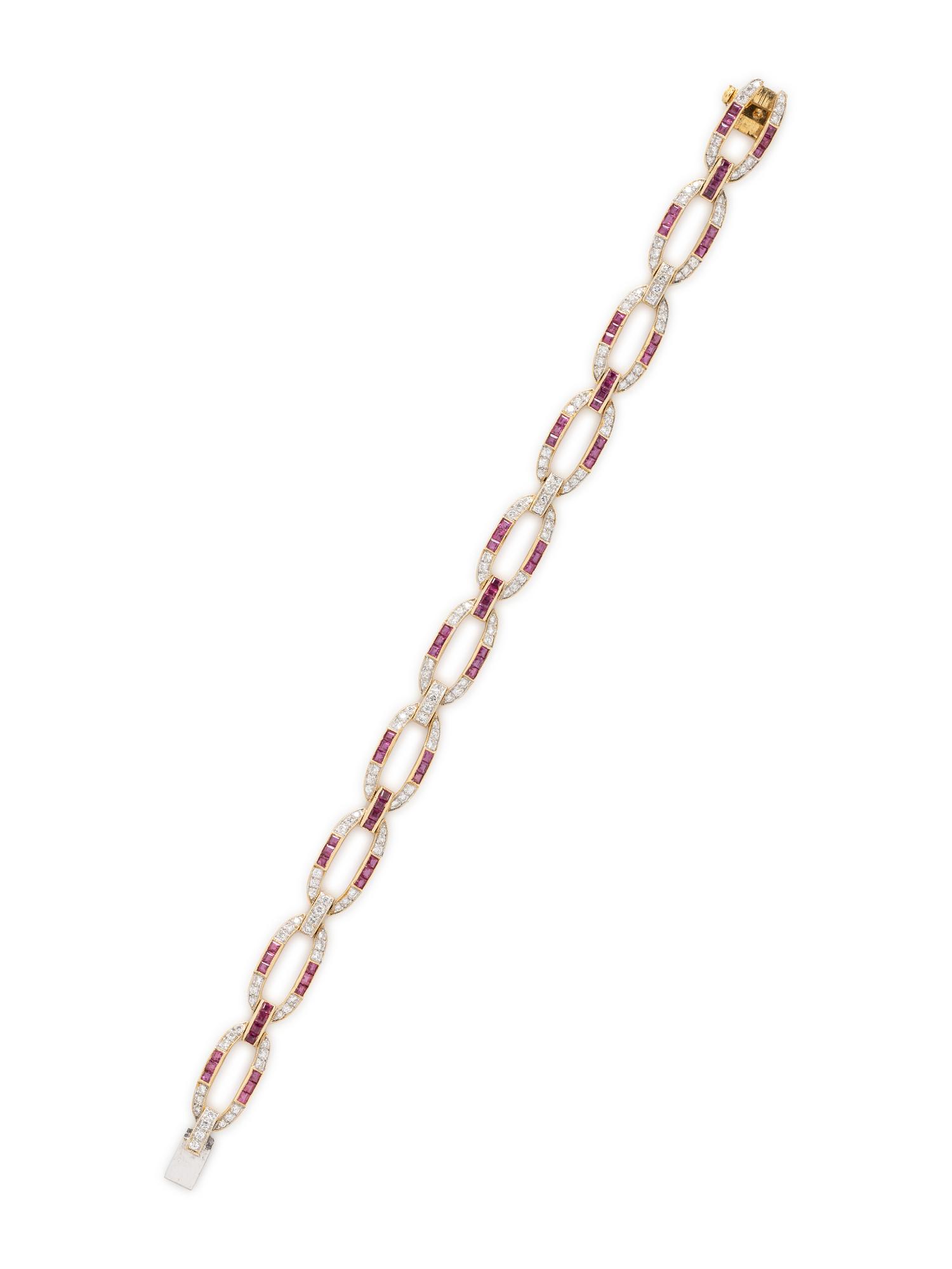 RUBY AND DIAMOND BRACELET