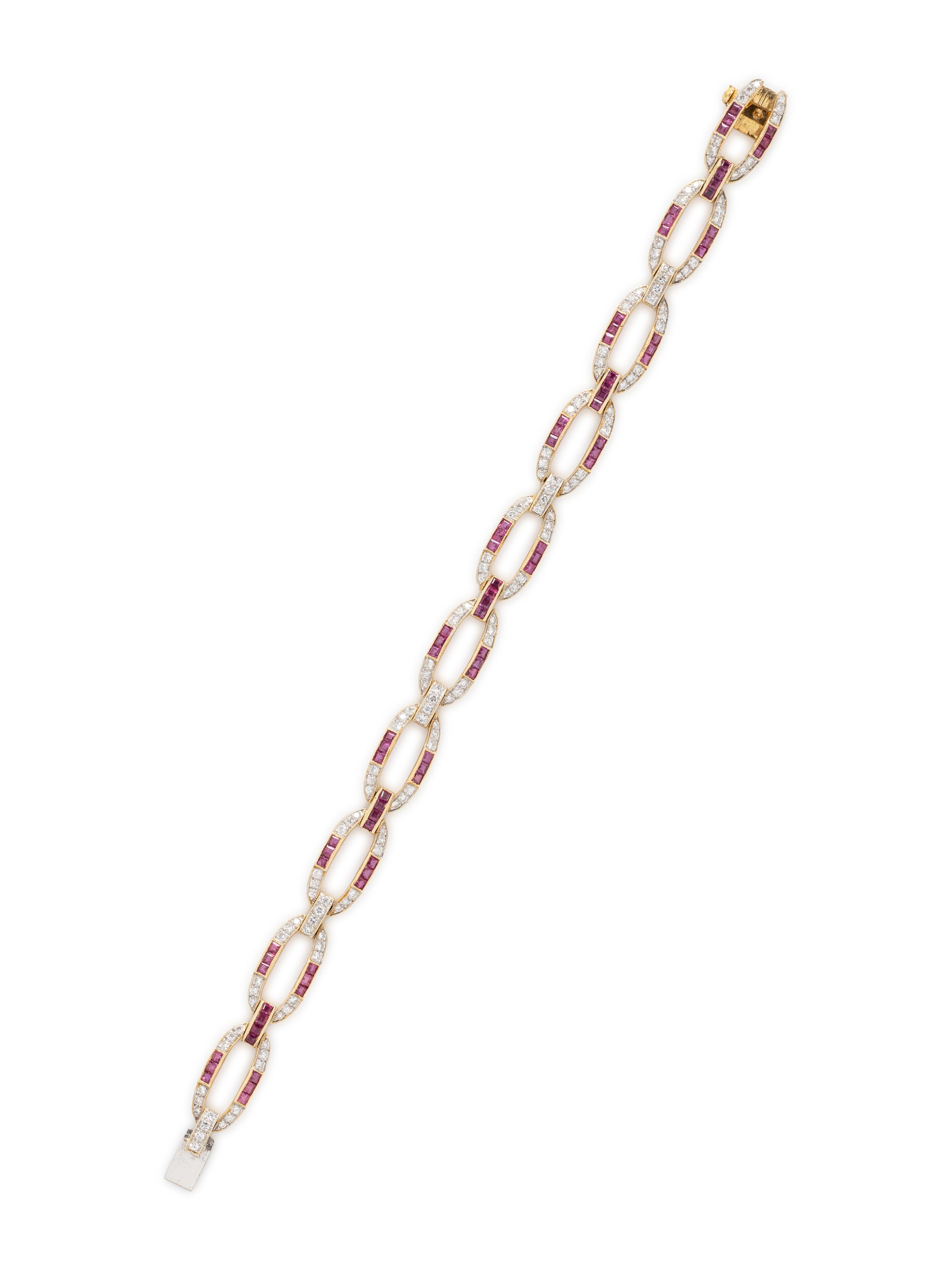 RUBY AND DIAMOND BRACELET
