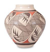 Polychrome Pottery Jar, with Migration Pattern