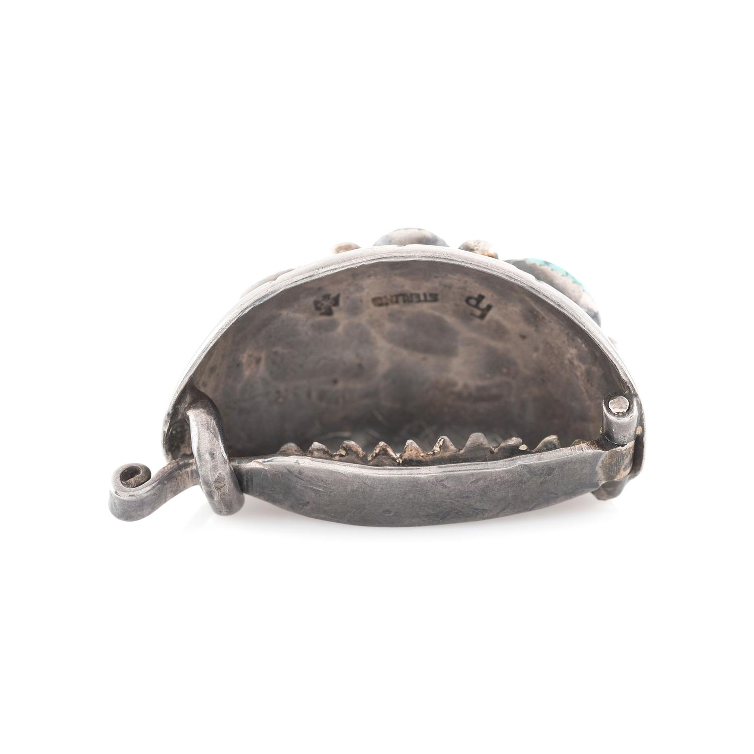 Sterling Silver and Turquoise Barrette