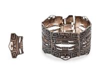 A Sterling Silver Demi-Parure, Margot de Taxco,