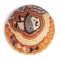 The Buffalo Hunters, Mixed Media Basketry Tray
