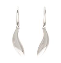 A Pair of 18 Karat White Gold "Fish" Earrings, Frank Gehry for Tiffany & Co., 7.80 dwts.