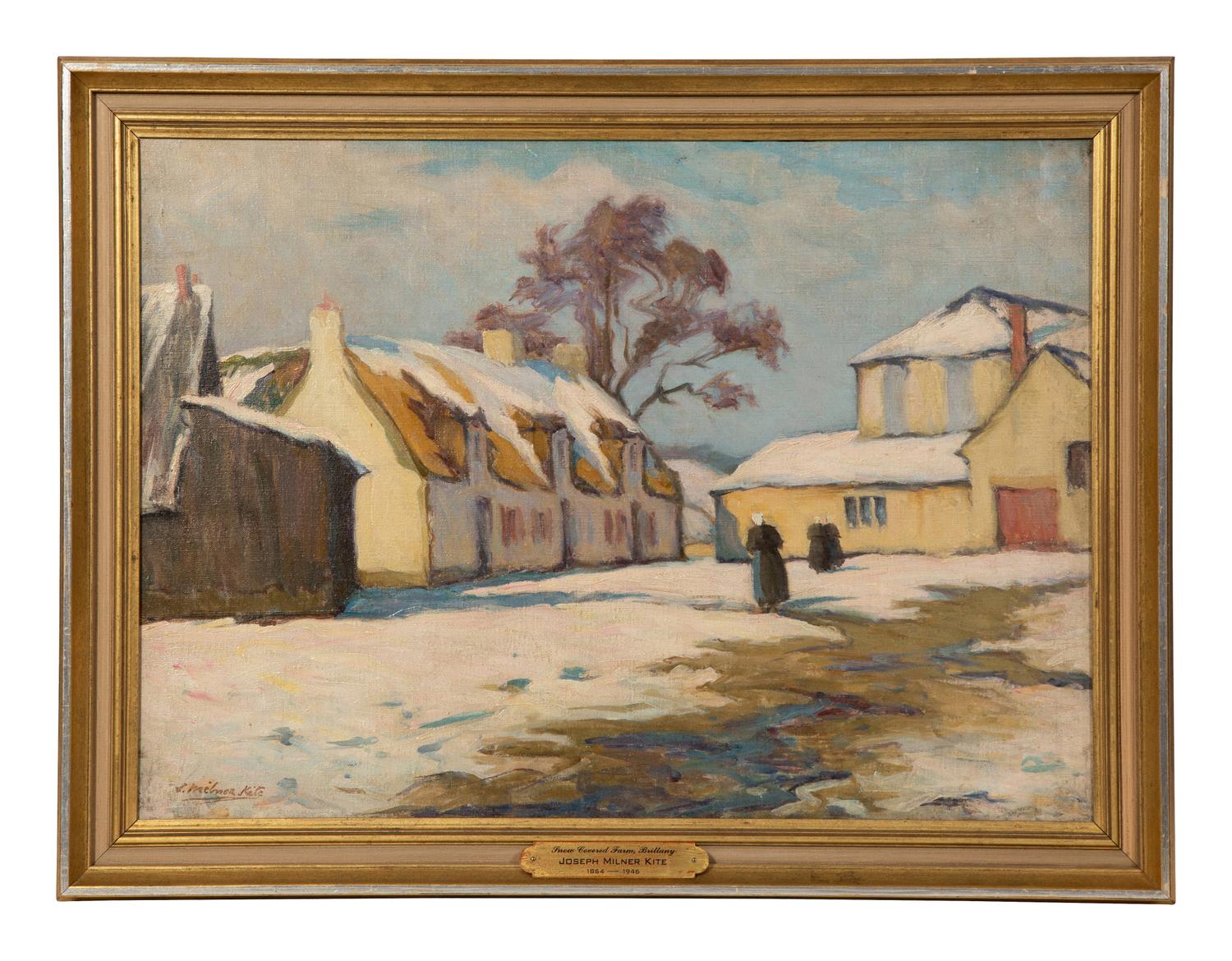 Snow Covered Farm, Brittany