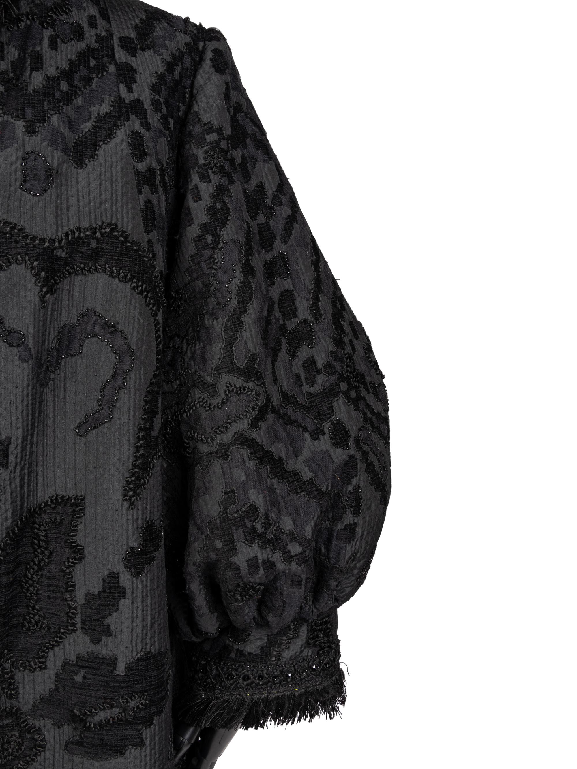 Oscar de la Renta Coat and Necklace, Fall 2006