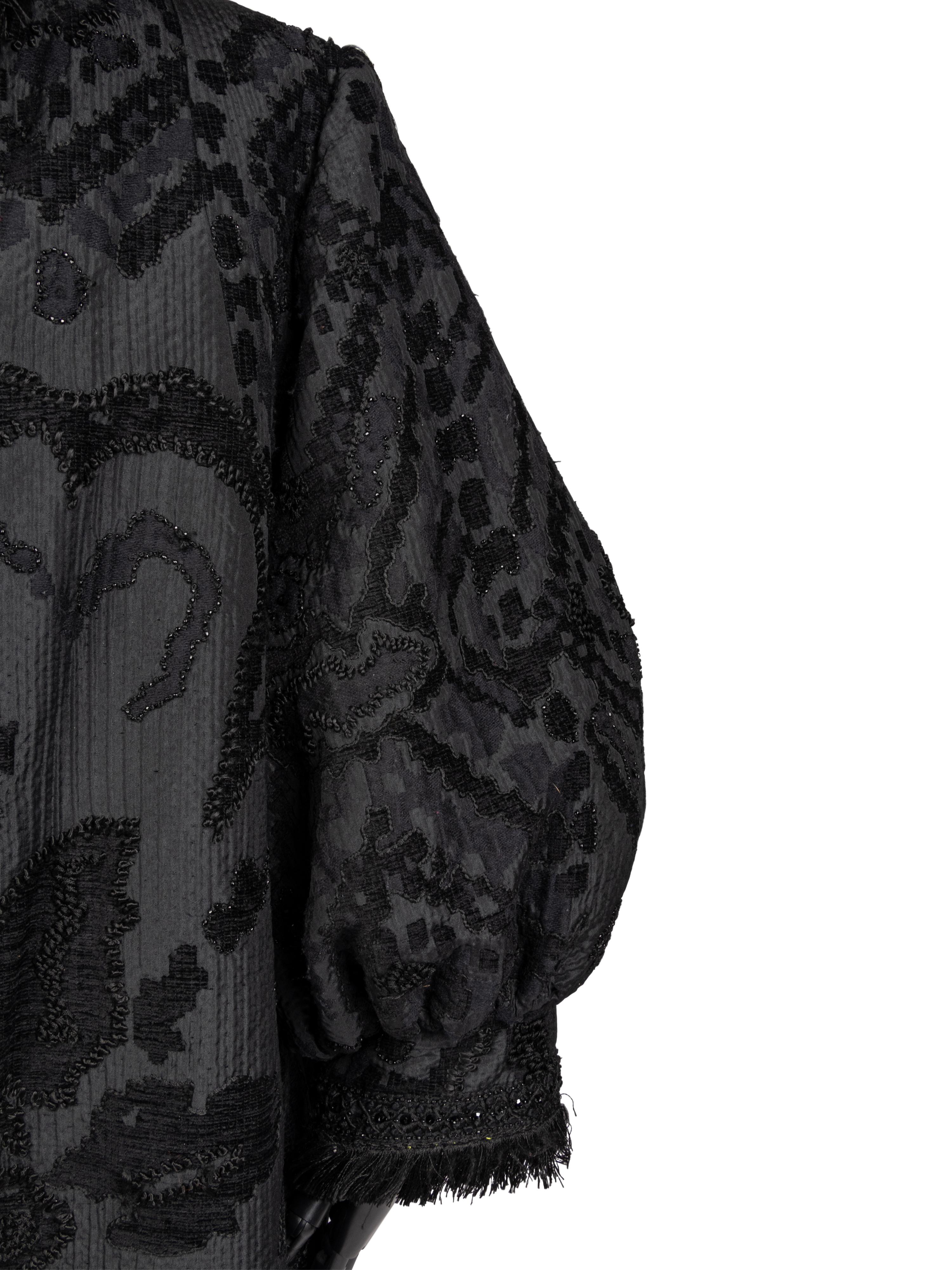 Oscar de la Renta Coat and Necklace, Fall 2006