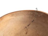Four Stained and Carved Wood Bread Bowls