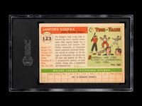 A 1955 Topps Sandy Koufax Rookie Baseball Card No. 123 (SGC 3 VG)