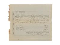 LINCOLN, Abraham (1809-1865). A small archive of 9 manuscript and partially printed documents relating to the Bullock Land Transaction, Springfield, Illinois, 1855-1859, comprising: