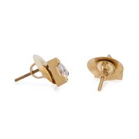 YELLOW GOLD AND DIAMOND EARRINGS