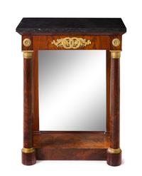 An Empire Gilt Bronze Mounted Mahogany Pier Table