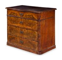 An Italian Walnut Chest of Drawers