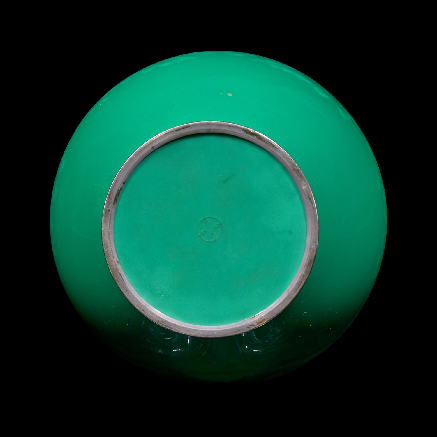 A Japanese Silver-Mounted Enamel Vase, Ando Jubei Studio, Circa 1950-1960