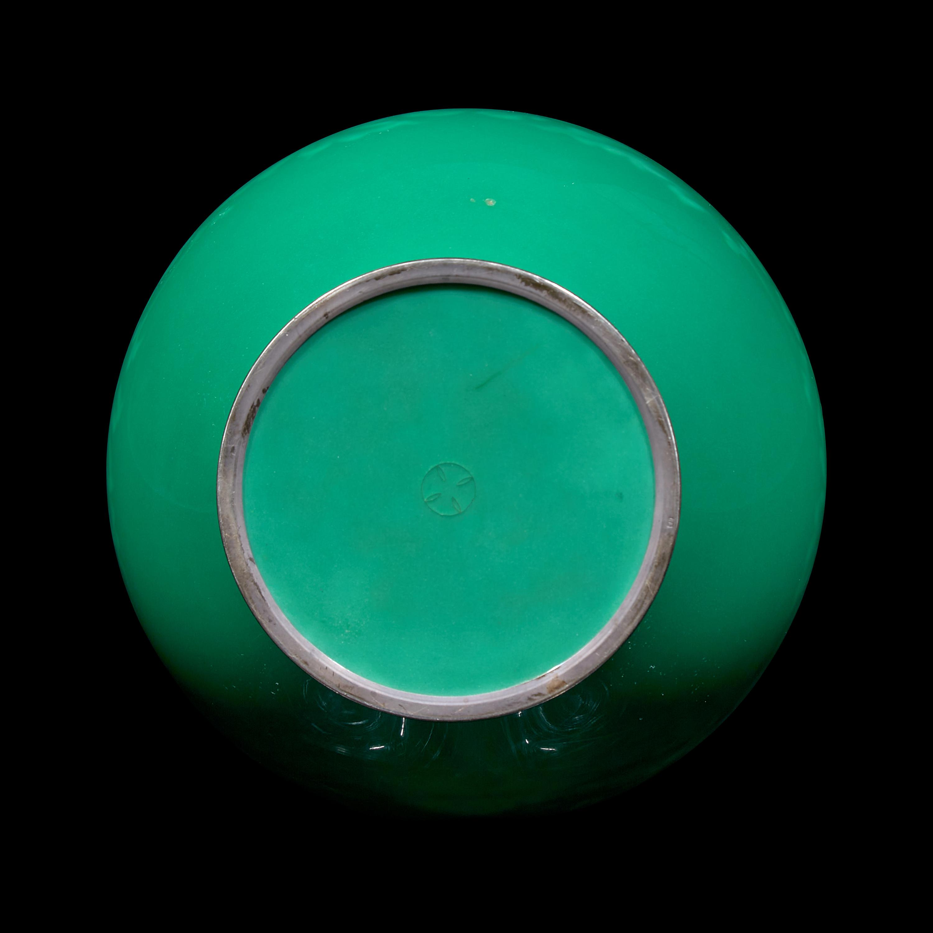 A Japanese Silver-Mounted Enamel Vase, Ando Jubei Studio, Circa 1950-1960