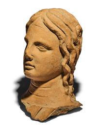 An Etruscan-Style Terracotta Head