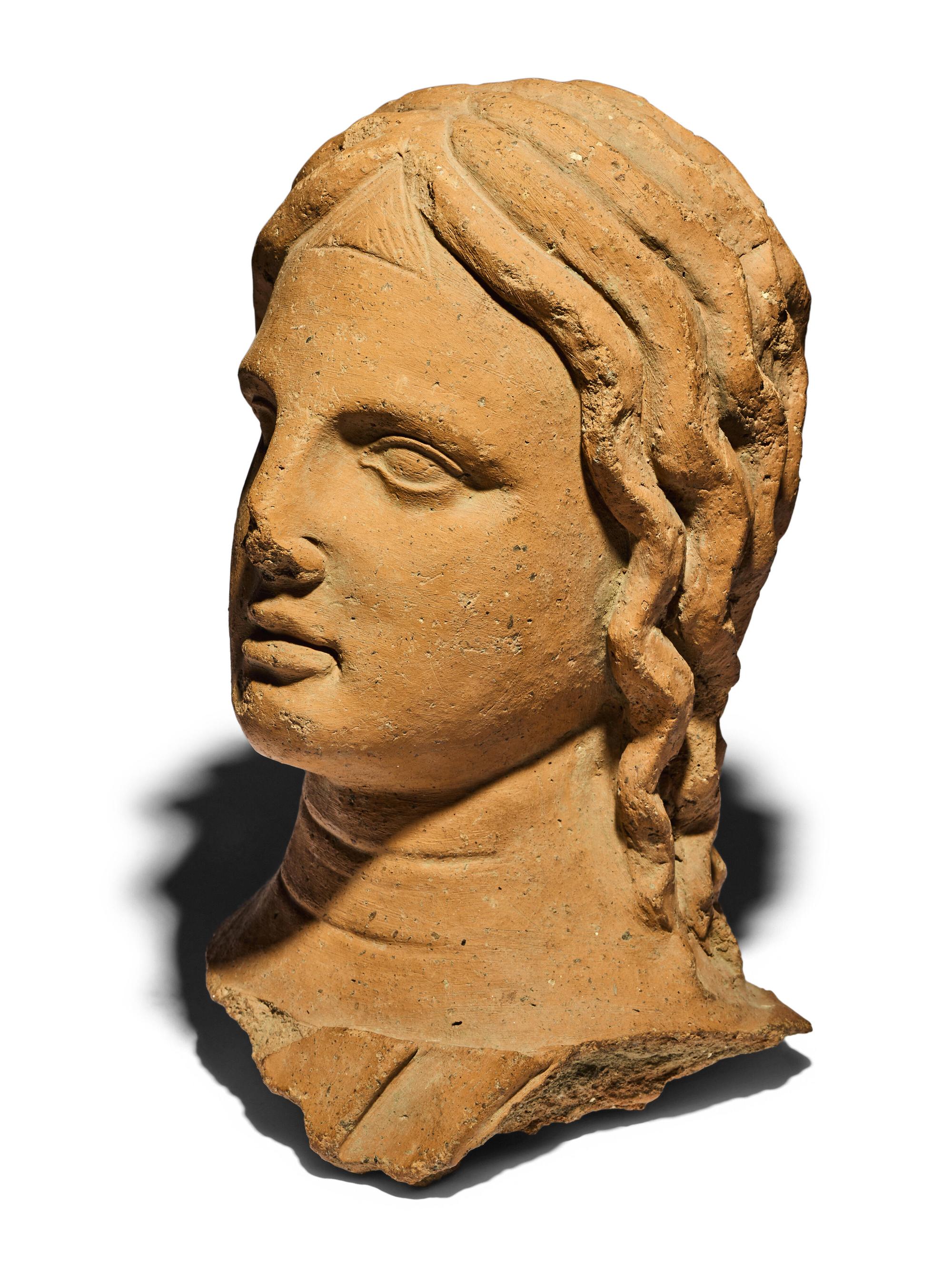 An Etruscan-Style Terracotta Head