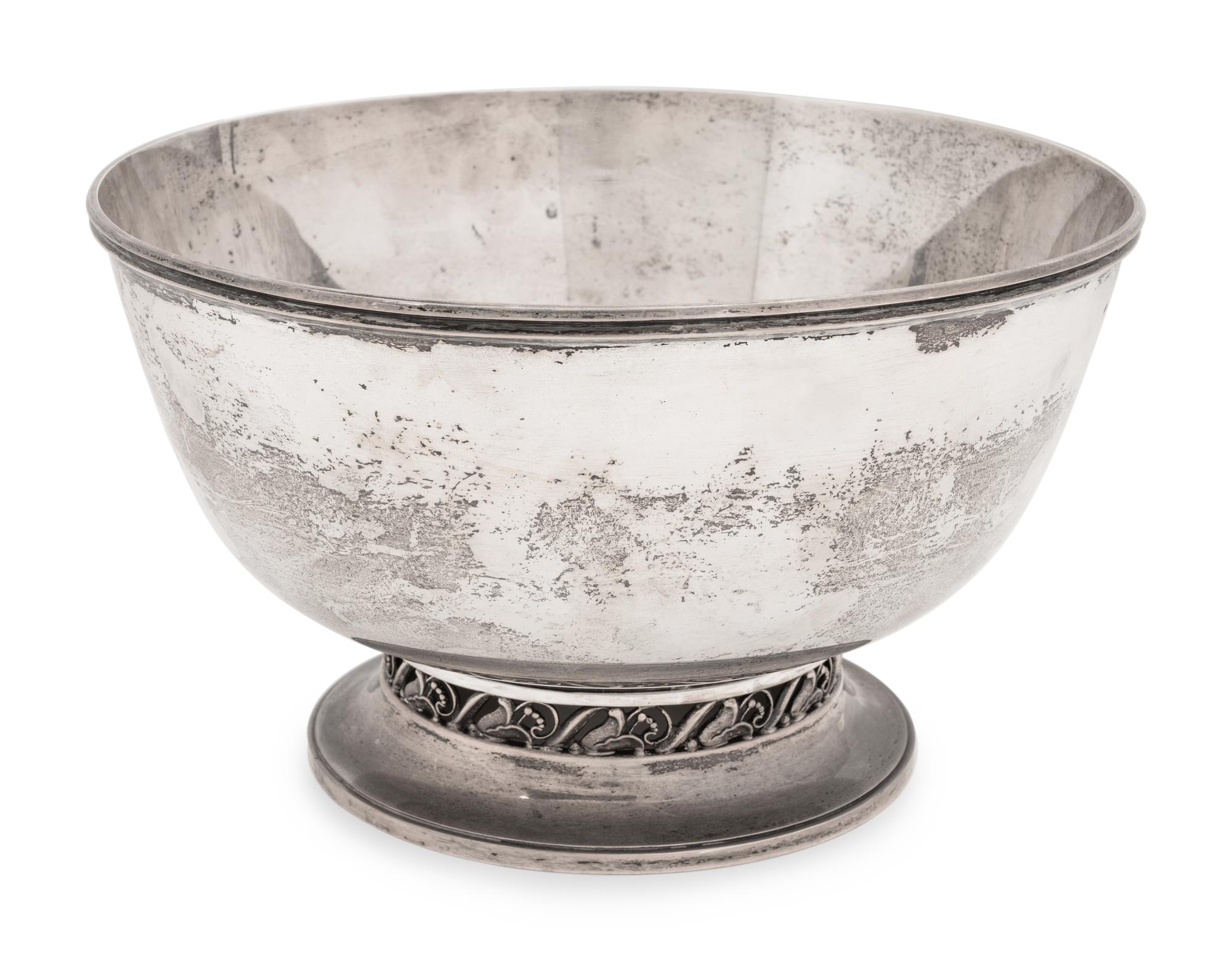 An American Silver Center Bowl