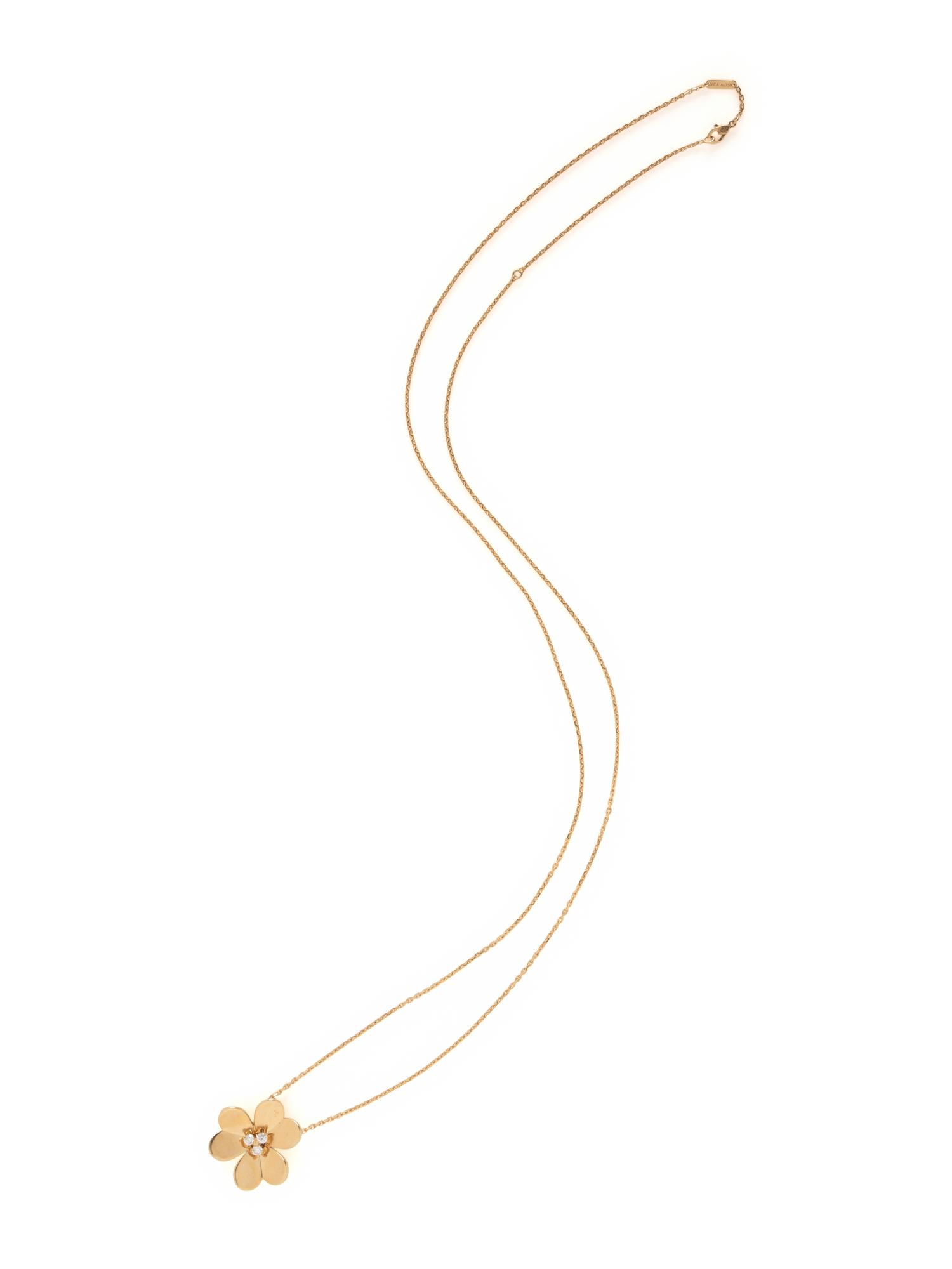 VAN CLEEF & ARPELS, 'FRIVOLE' CLIP PENDANT NECKLACE
