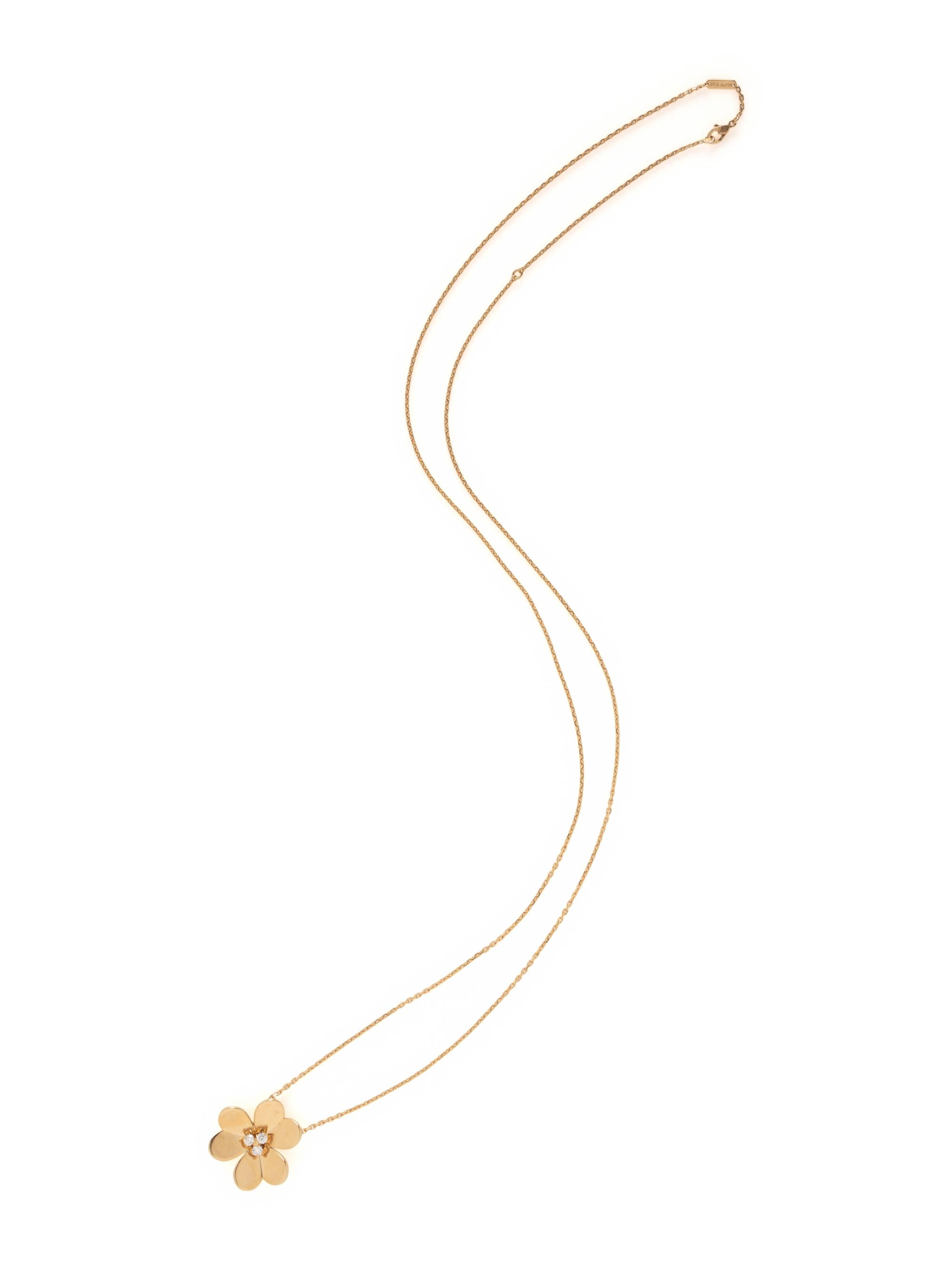 VAN CLEEF & ARPELS, 'FRIVOLE' CLIP PENDANT NECKLACE
