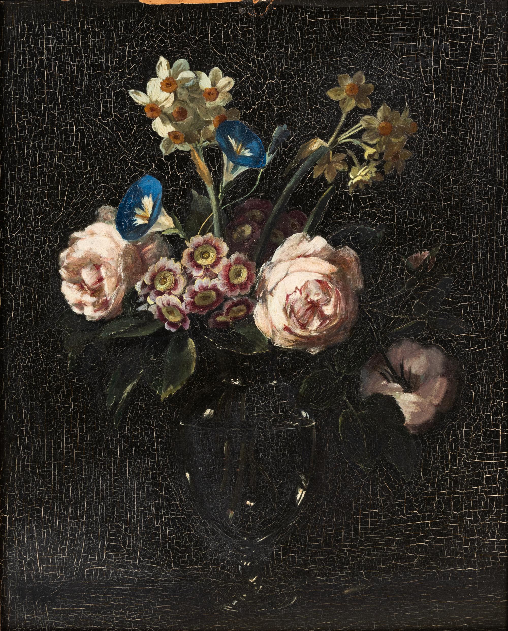 After Henri Fantin-Latour(French, 1836-1904)Floral Still Life, 1882oil on board signed Fantin and dated (upper right)16 x 12 1/2 inches.