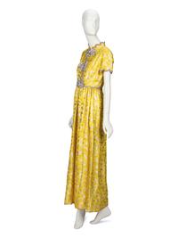 Oscar de la Renta, Yellow Brocade Gown, 1968