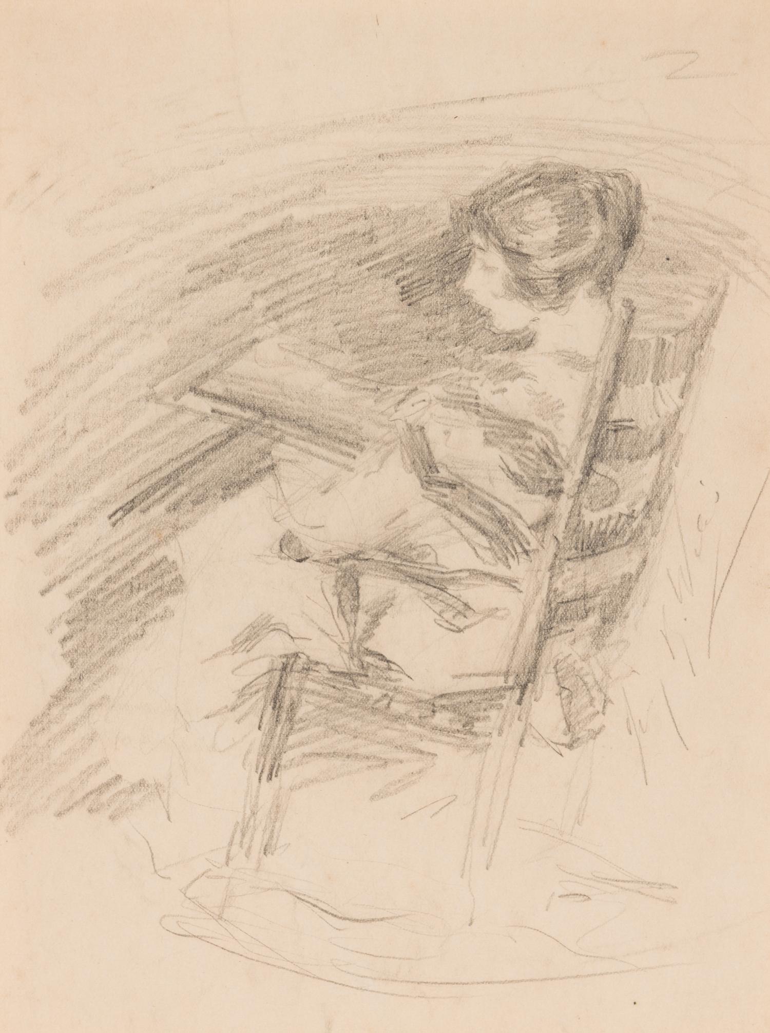 Lady at a Fireplace