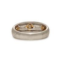 Bicolor Gold and Diamond Band