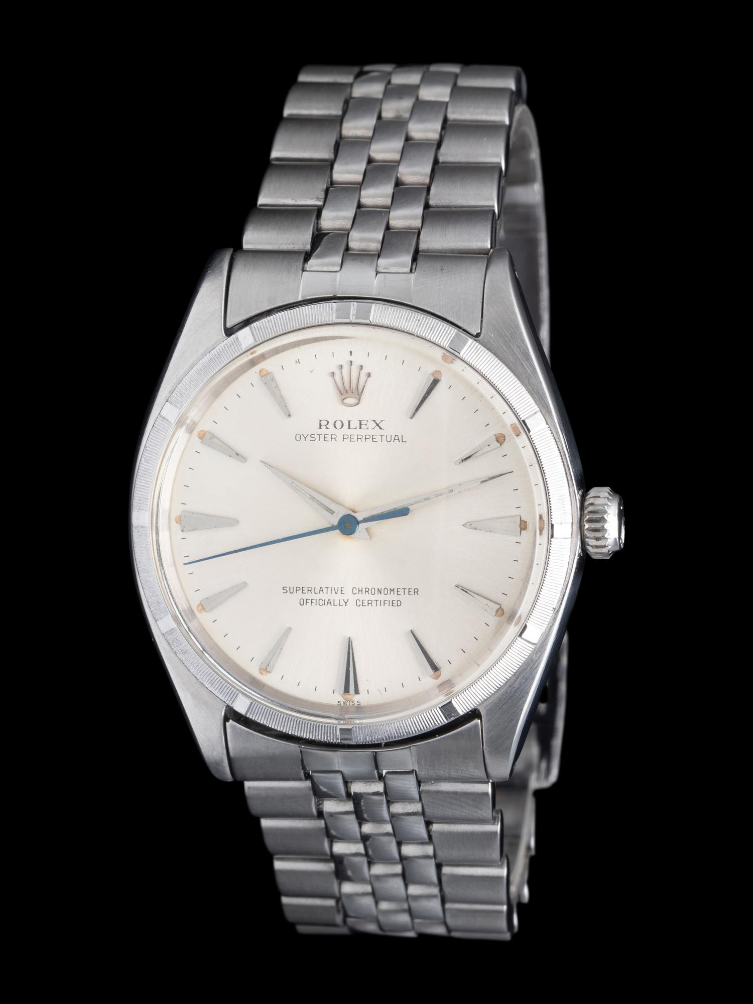ROLEX, REF. 1003 STAINLESS STEEL 'OYSTER PERPETUAL' WATCH