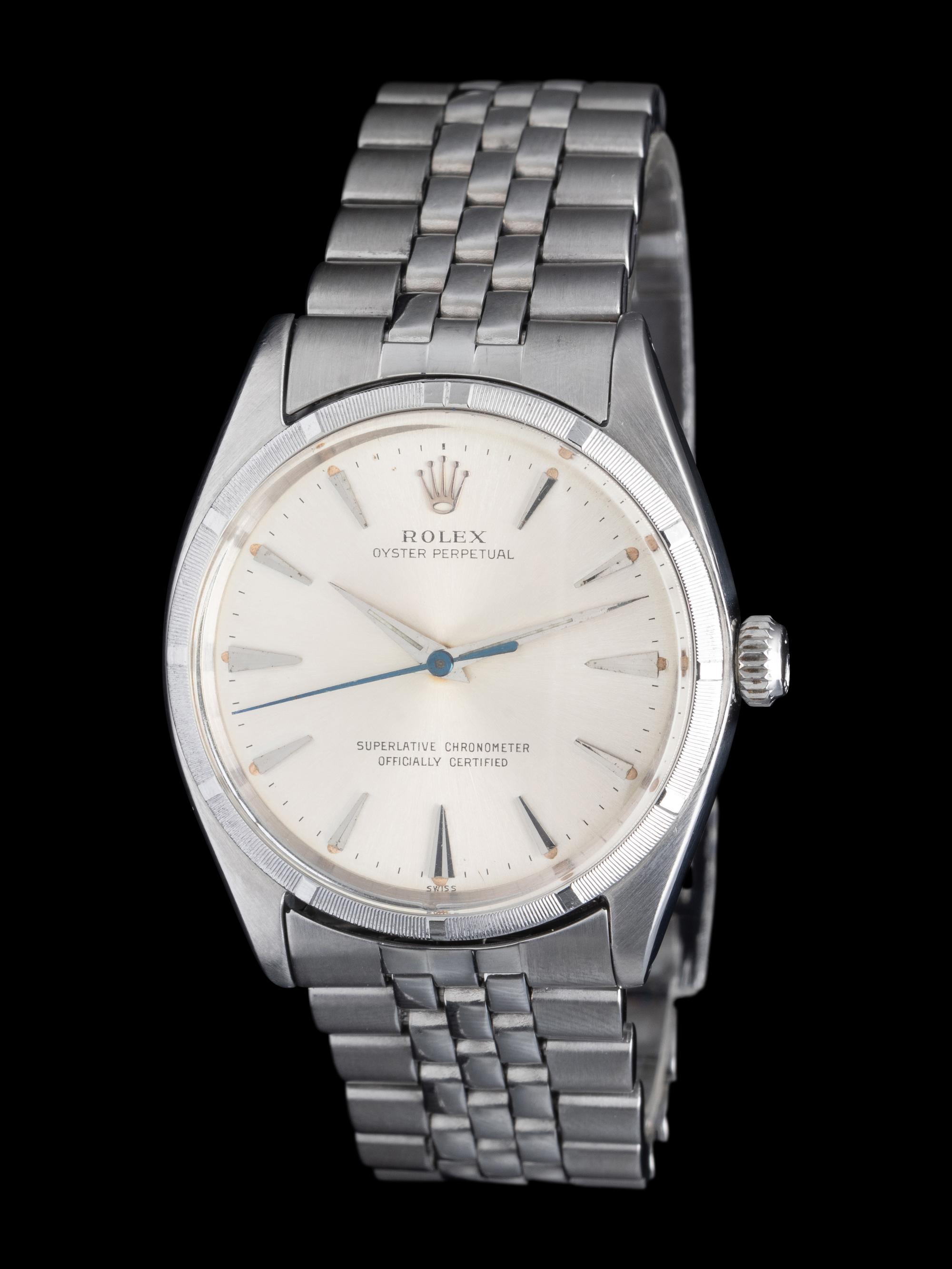 ROLEX, REF. 1003 STAINLESS STEEL 'OYSTER PERPETUAL' WATCH