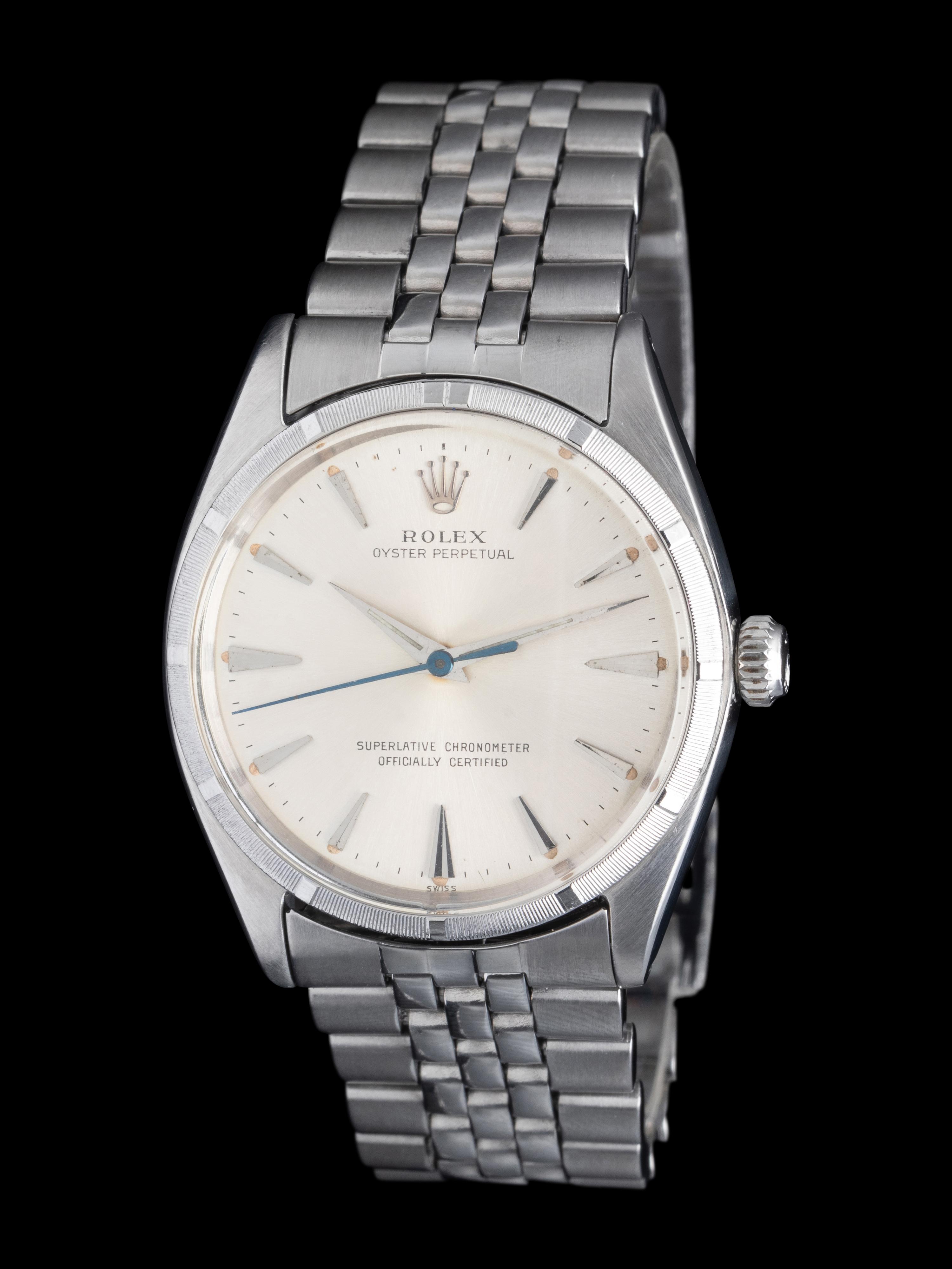 ROLEX, REF. 1003 STAINLESS STEEL 'OYSTER PERPETUAL' WATCH