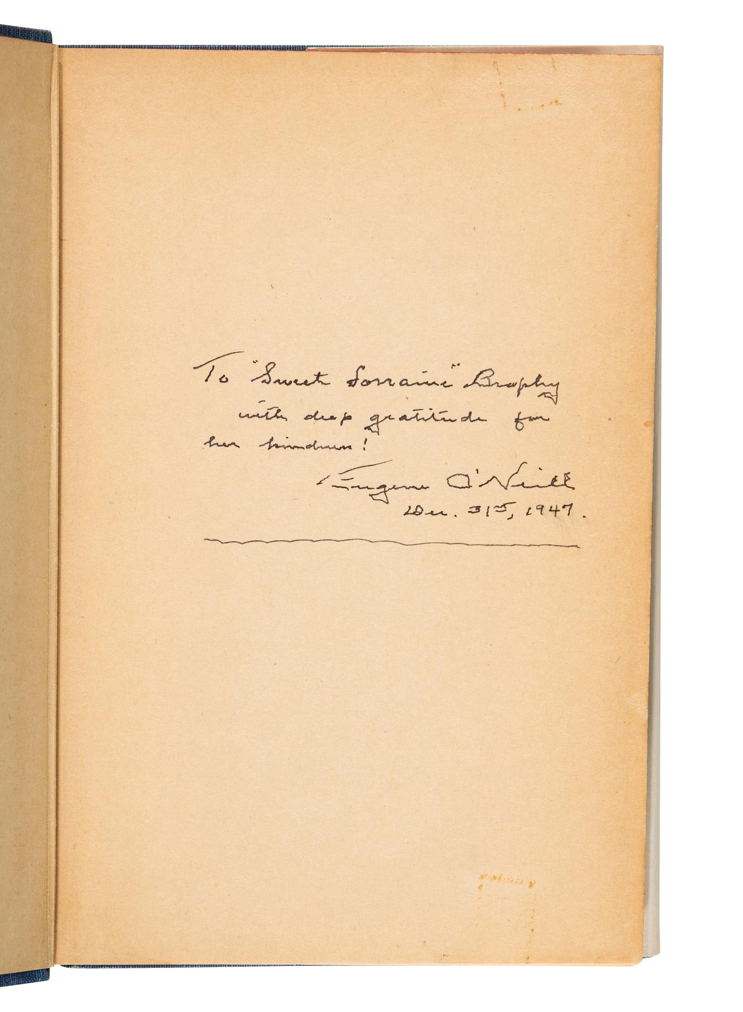 O’NEILL, Eugene (1888-1953). The Iceman Cometh . New York: Random House, 1946.