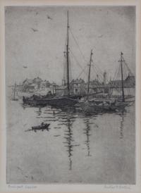 Gustav F. Goetsch, (American, 1877-1969), Rockport Harbor together with Little Harbor, 1940
