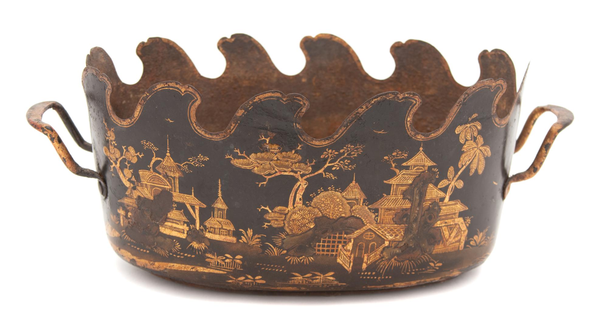 Two Tole Peinte Table Articles — 19TH CENTURY