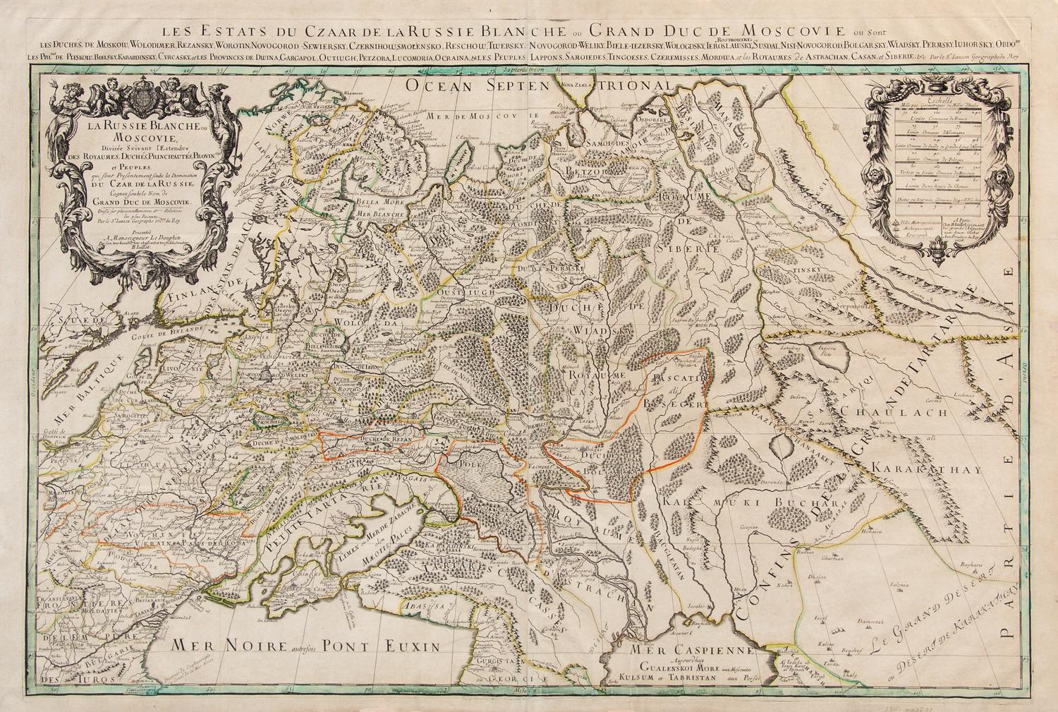 JAILLOT, Alexis-Hubert (1632-1712). La Russie Blanche ou Moscovie. Paris, 1674.