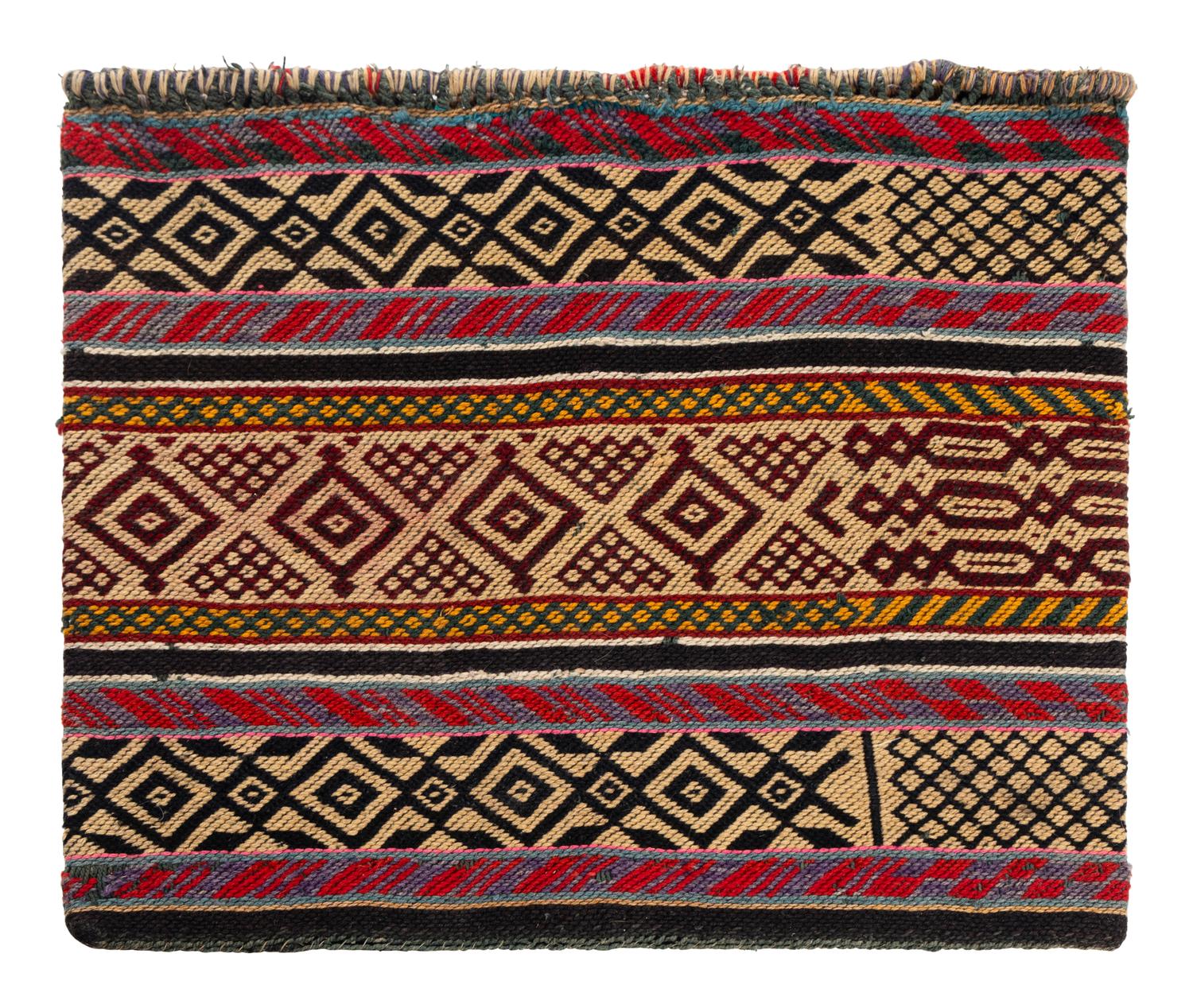 Anishinaabe Yarn Storage Bag, with Underwater Panther Motifs