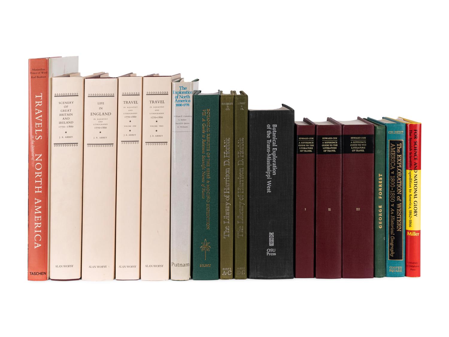 [EXPLORATION -- BIBLIOGRAPHIES]. A group of 19 works relating to exploration in the Americas, including: