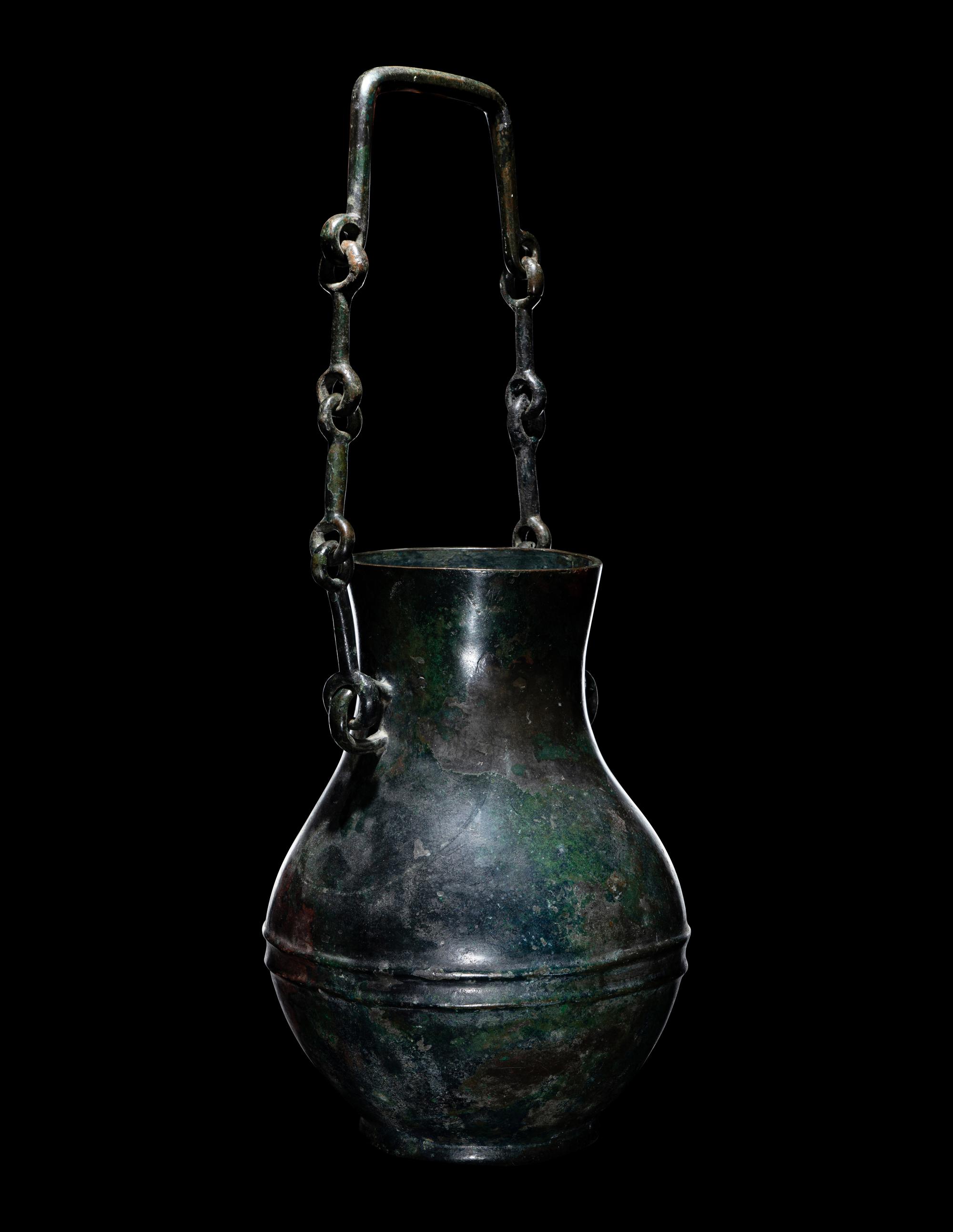 A Bronze Ritual Wine Vessel, Hu