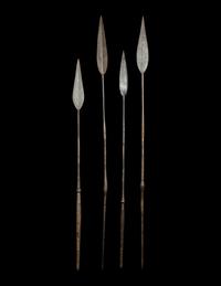 Four Maasai Warrior Spears