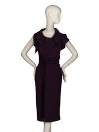 Oscar de la Renta Ruffled Knit Dress