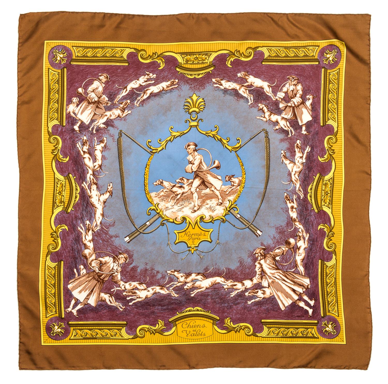 An Hermes 90cm Silk Scarf, 36"x36".