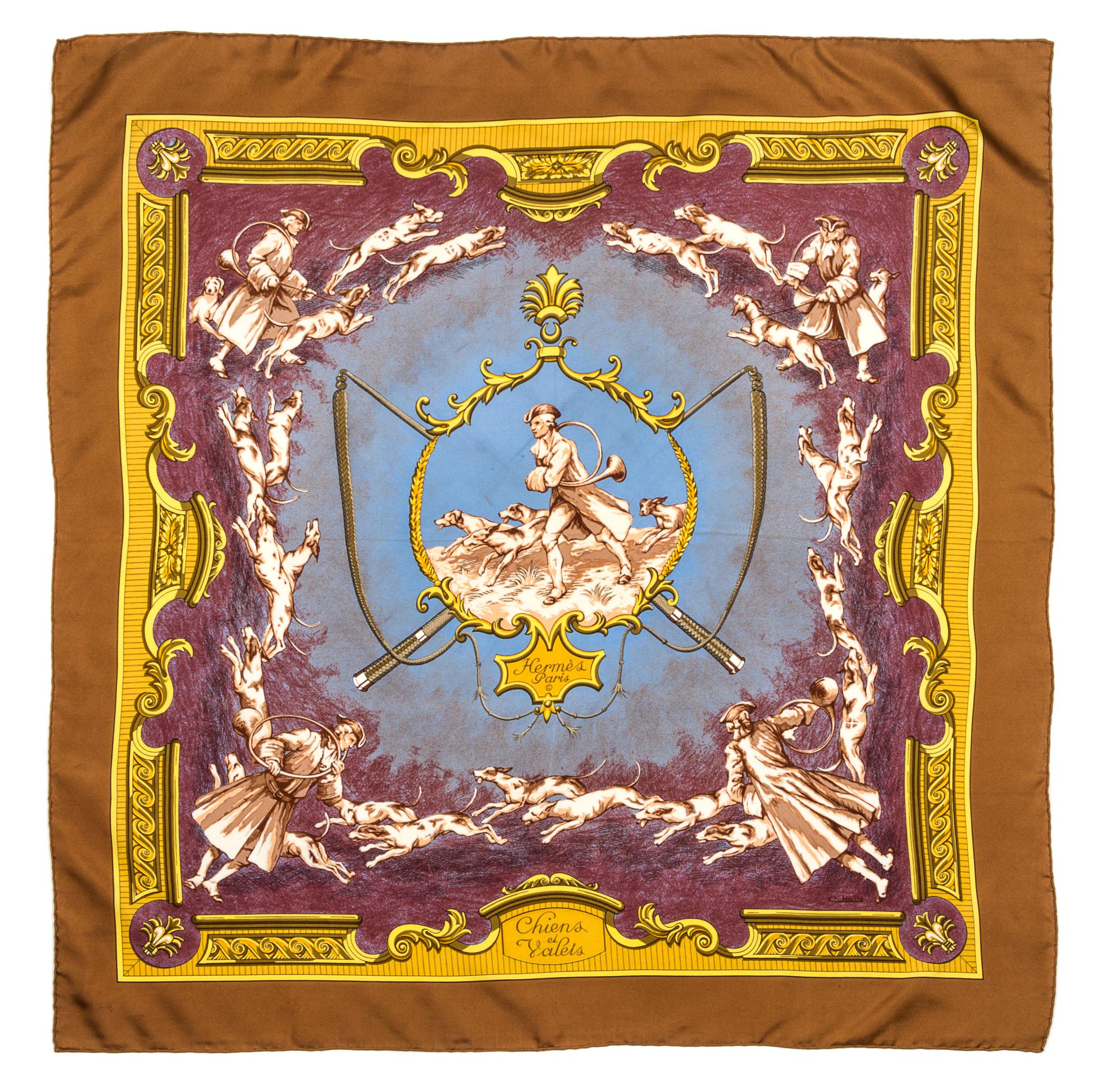An Hermes 90cm Silk Scarf, 36"x36".