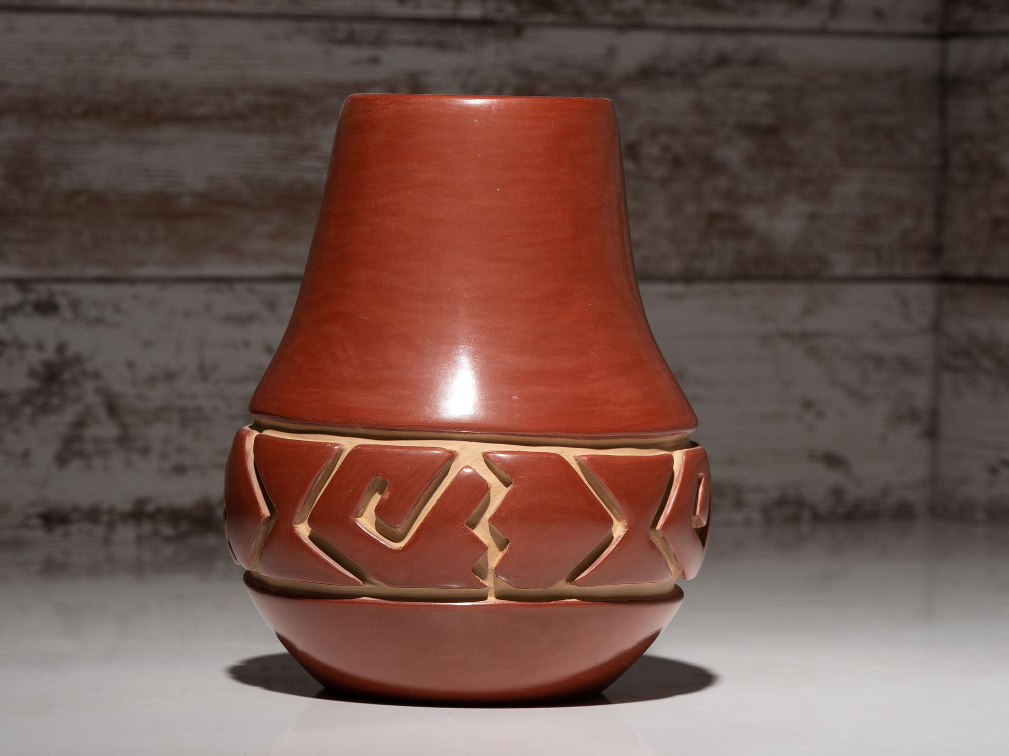 Redware Pottery Vase