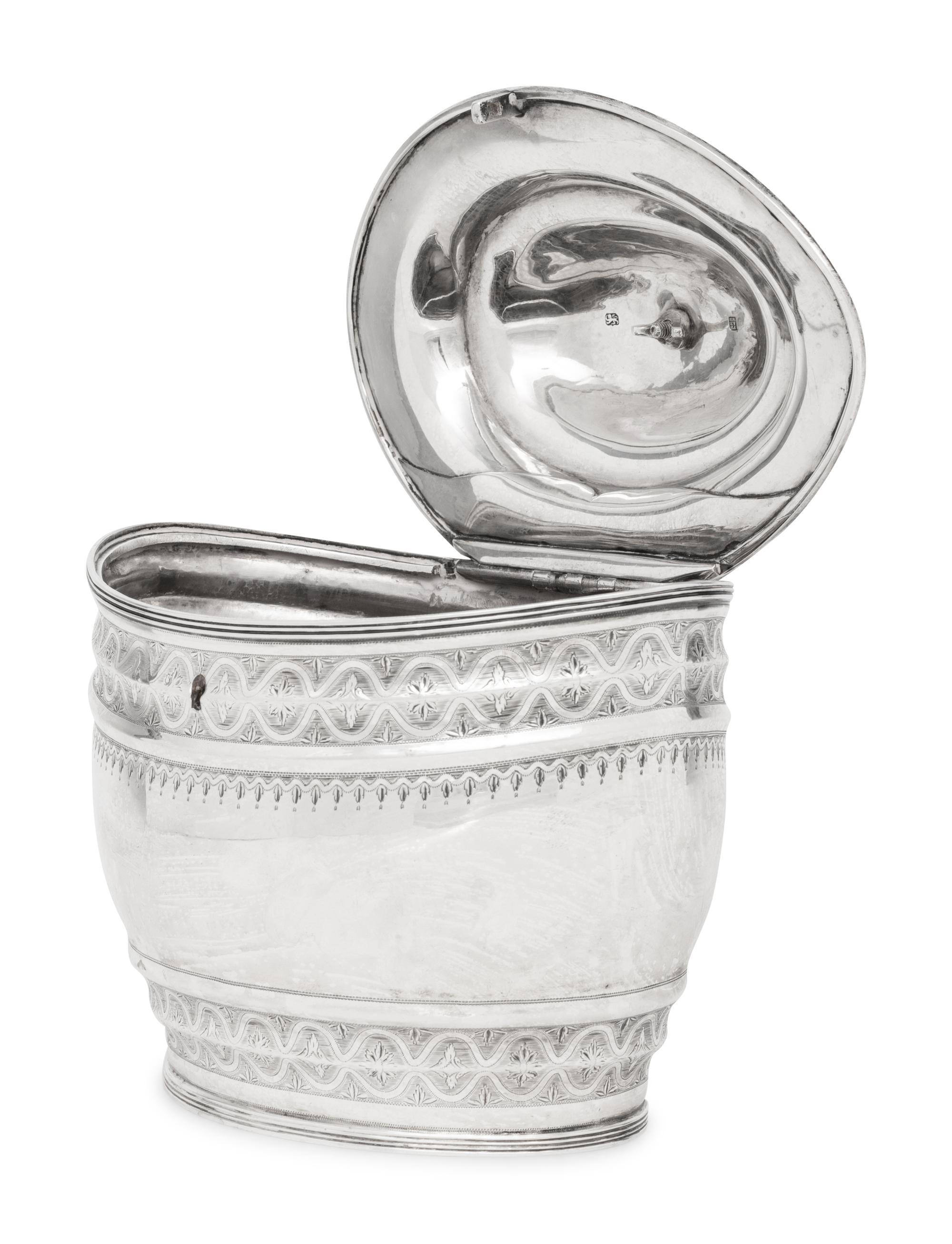 A George III Silver Tea Caddy