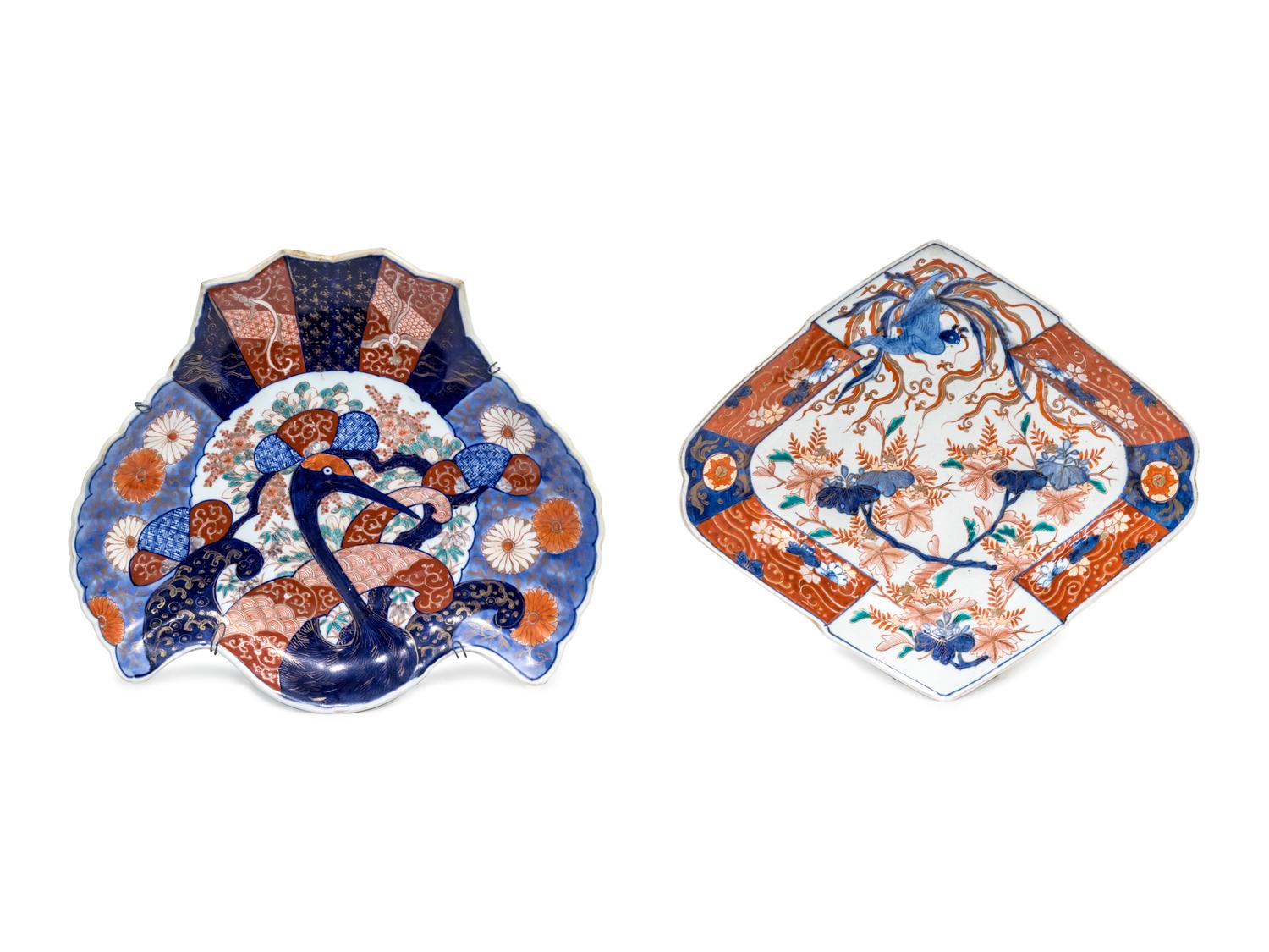Two Japanese Imari Porcelain Chargers