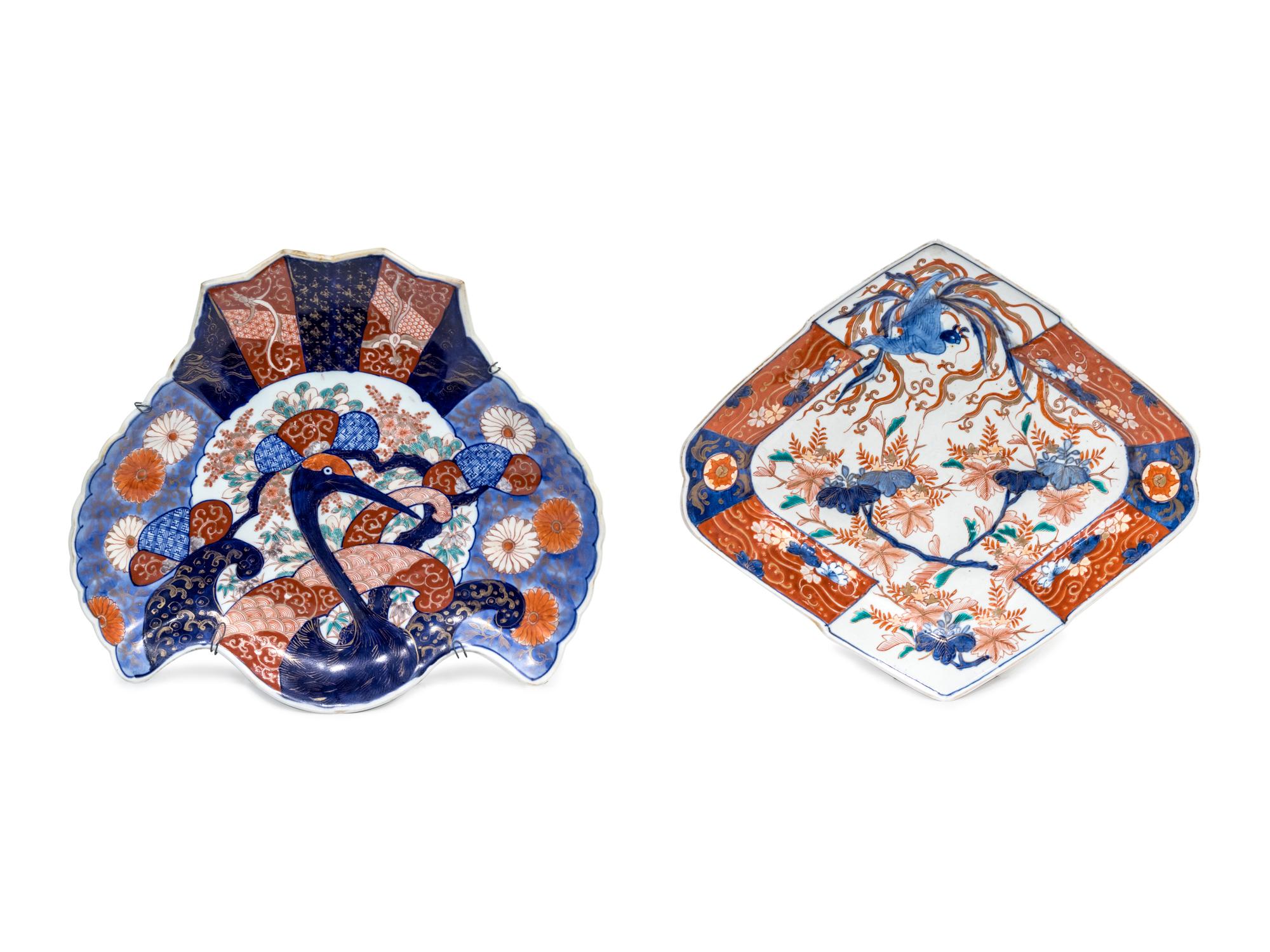 Two Japanese Imari Porcelain Chargers