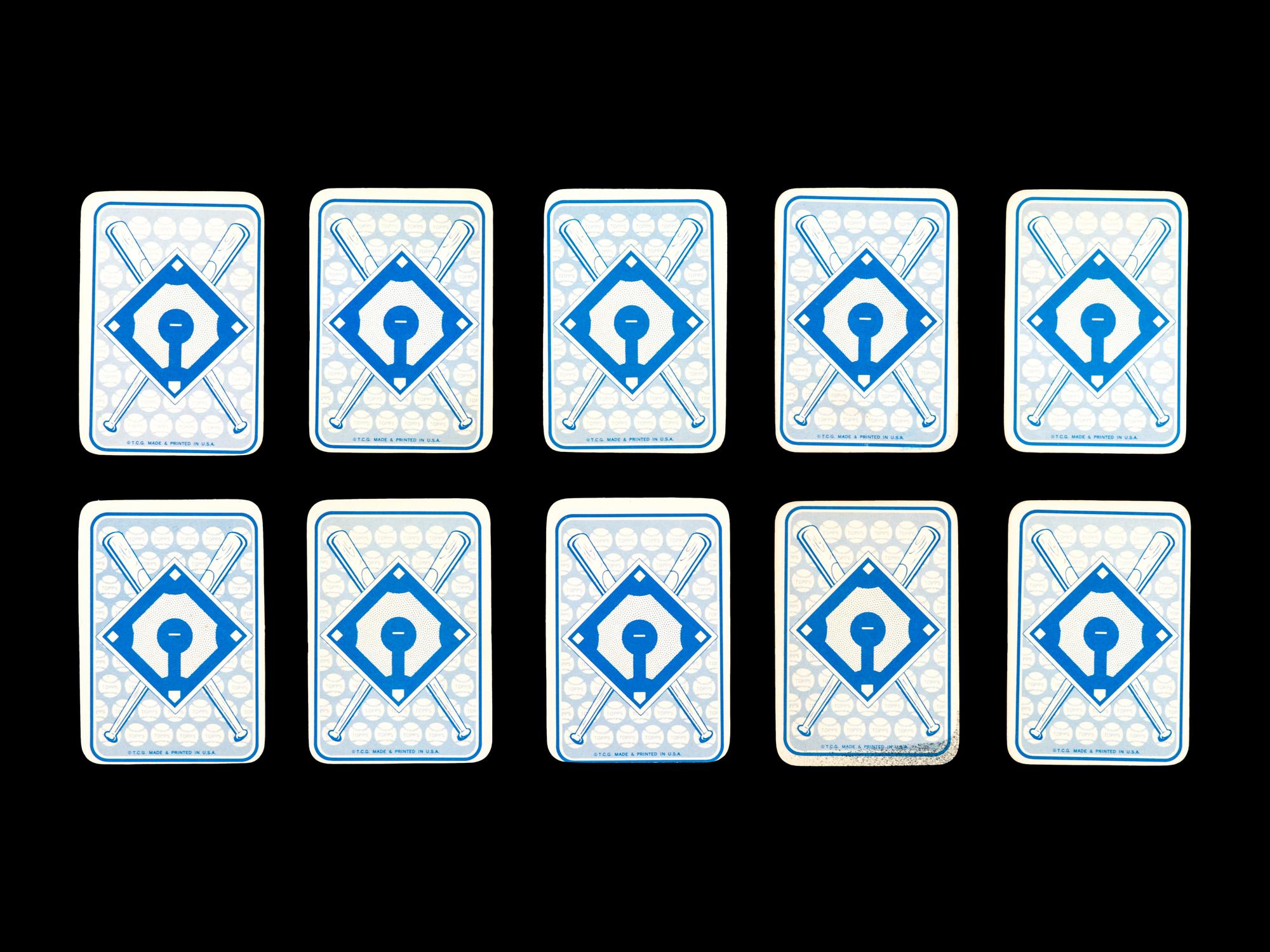 A Group of 10 1968 Topps Baseball Game Cards (Including Mickey Mantle, Willie Mays, Roberto Clemente and Hank Aaron),