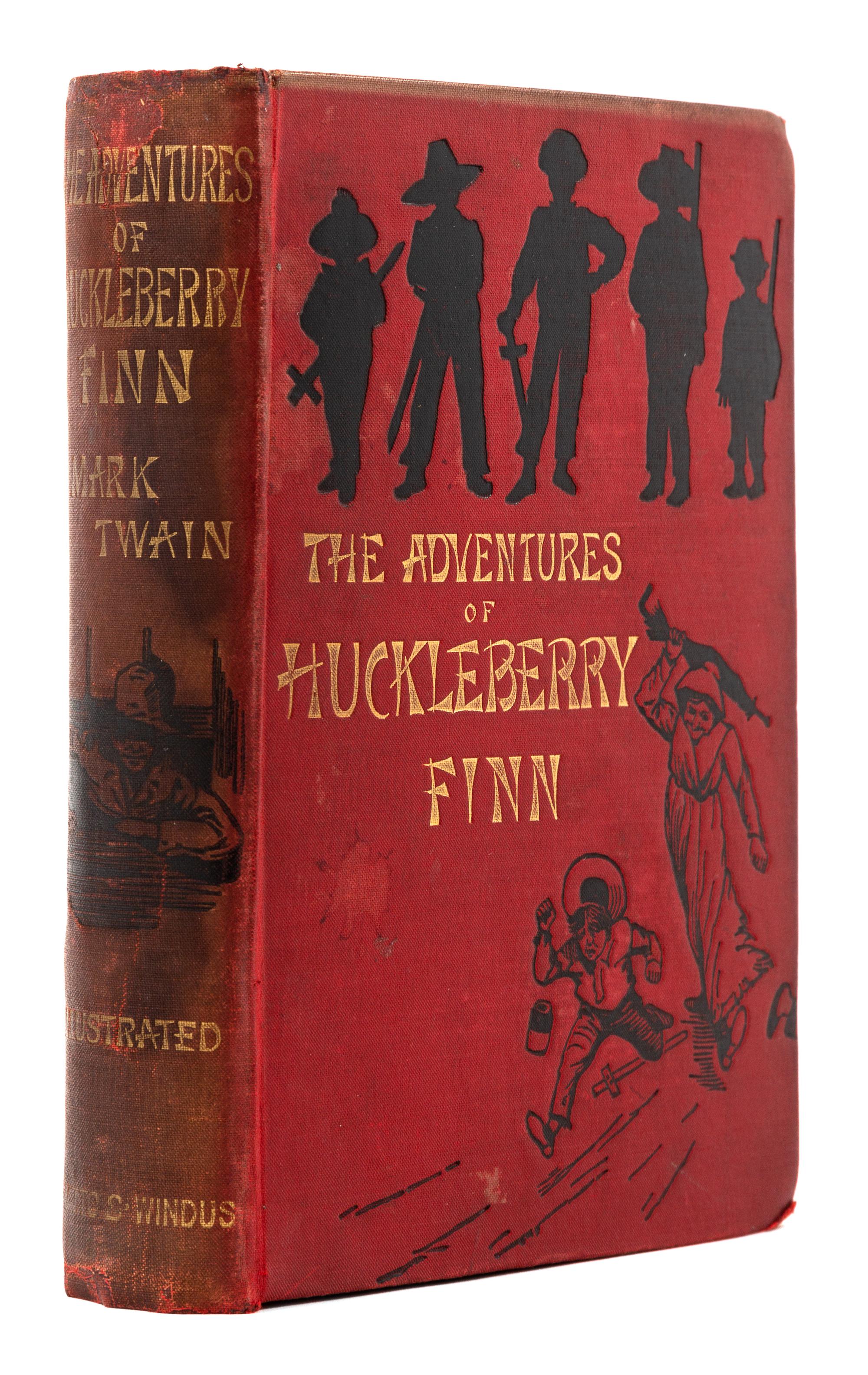 CLEMENS, Samuel ("Mark Twain") (1835-1910). The Adventures of Huckleberry Finn. London: Chatto and Windus, 1884.
